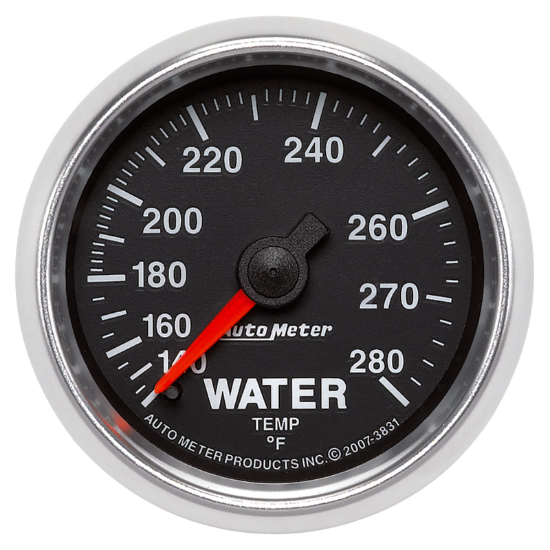 AutoMeter Gauge Water Temp 2-1/16in. 140-280 Deg. F Mechanical Gs 3831