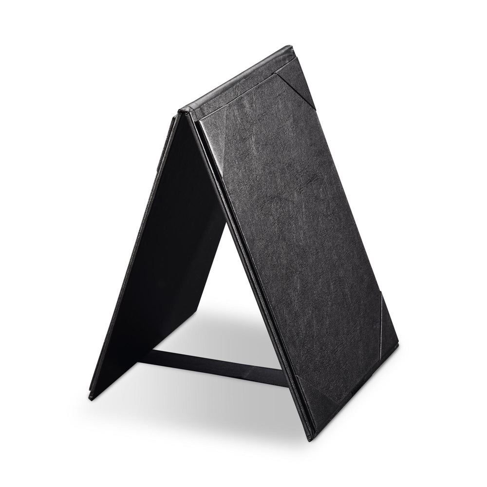 Yescom Table Tents Double Sided Cards Holder PU Leather
