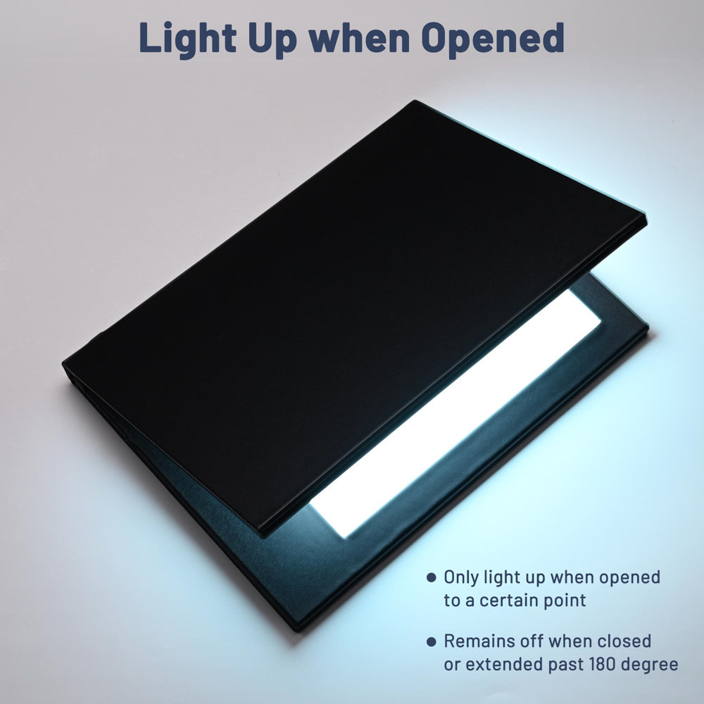 Yescom Personalized Menu Covers LED Menu Cover Dual Page 5.5x7in Set(5)