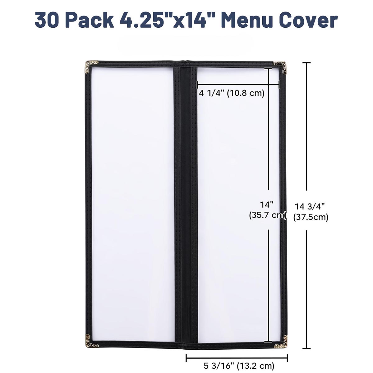 Yescom 30x Menu Covers Bistro Wine List Holder 4.25x14