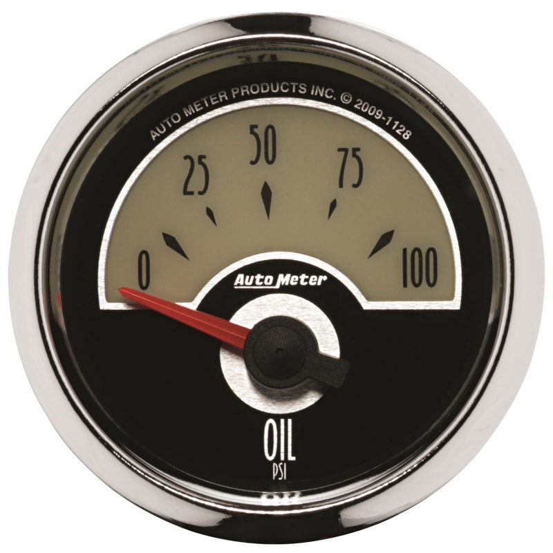 AutoMeter Cruiser Electric Oil Pressure 2 1/16in 100 PSI Gauge 1128