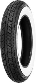 SHINKO, SHINKO Tire 550 Series Front/Rear 3.50-10 59J Bias TL with Whitewall - Classic Scooter Style