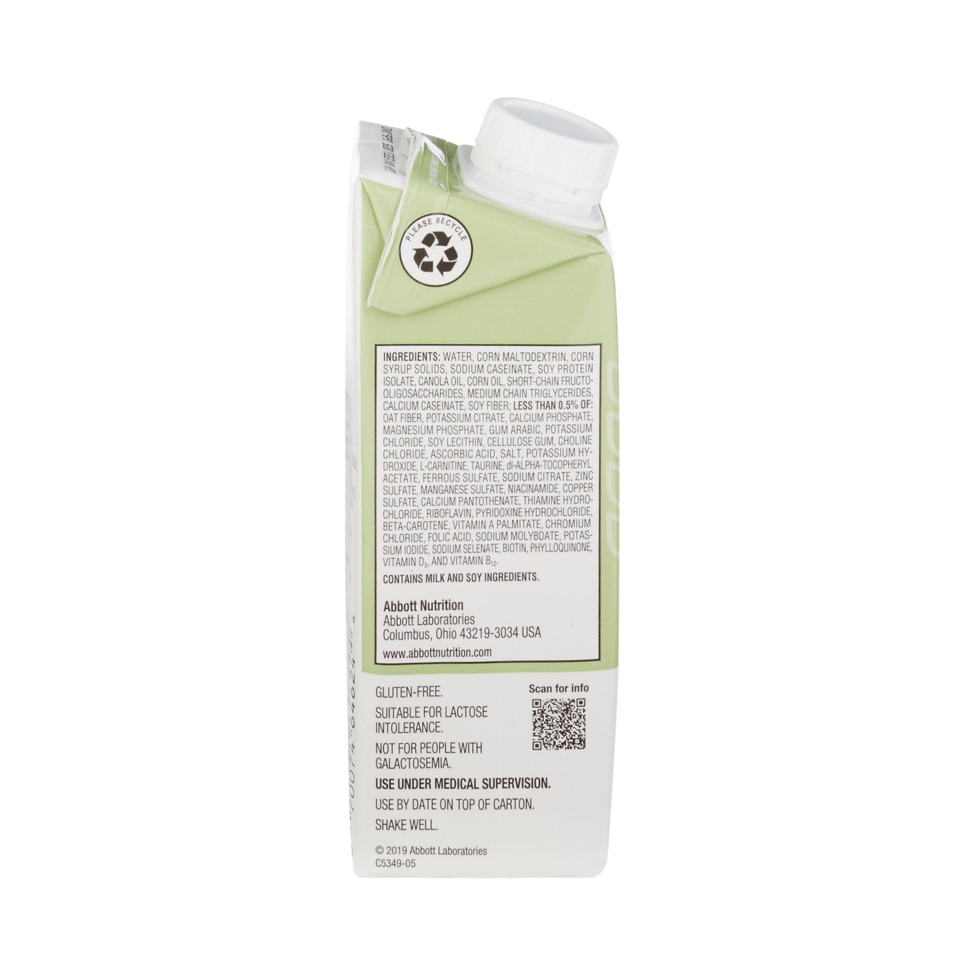 Jevity 1.2 with Fiber® Complete, Balanced Nutrition, 8-ounce carton 64625