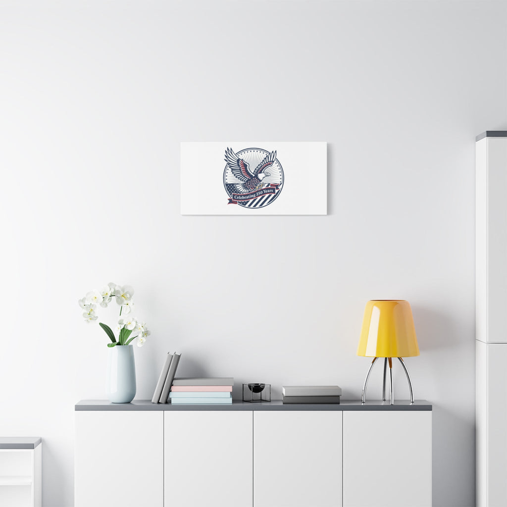 250th Anniversary Eagle Emblem Canvas | Semiquincentennial Americana