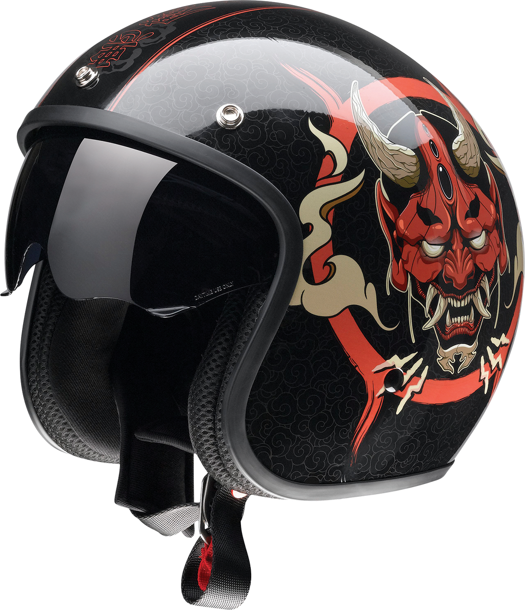 Z1R, Z1R Saturn Helmet Devilish Gloss Black/Red 2XL - Part 0104-2881