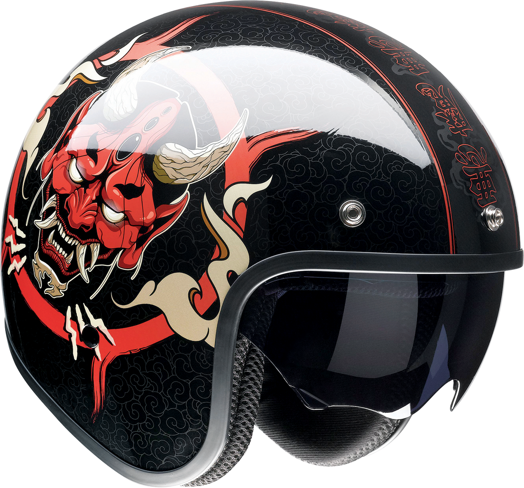 Z1R, Z1R Saturn Helmet Devilish Gloss Black/Red 2XL - Part 0104-2881