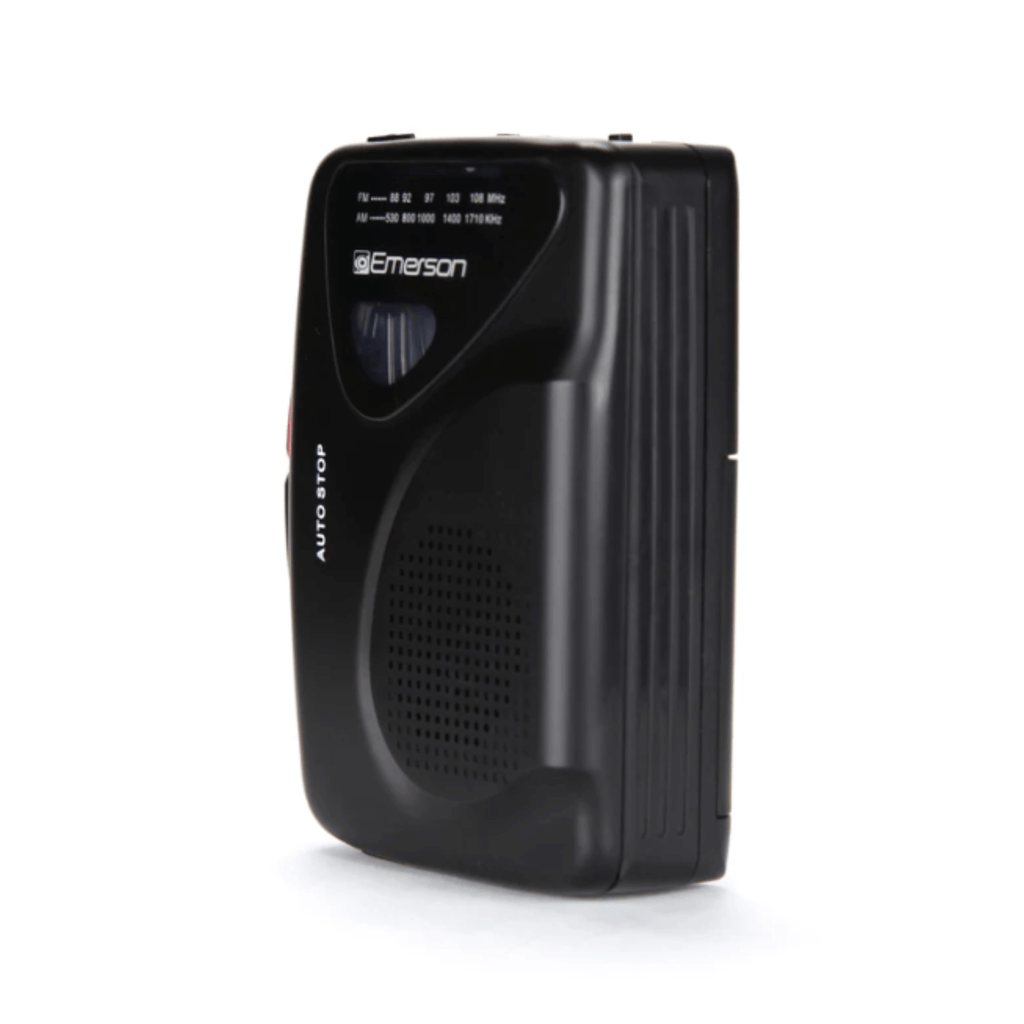 Emerson Portable Cassette Player & Recorder w AMFM Radio and Built-In Speaker