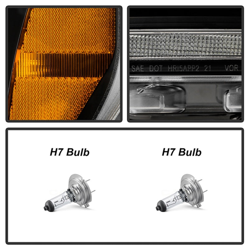 SPYDER Signature 20-21 Ford F150(Halogen Model) Proj. Headlights - Black(PRO-YD-FF15021HALSI-SEQ-BK) 5088710