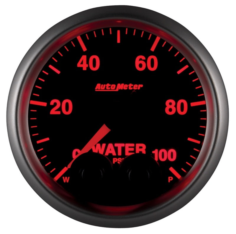 Autometer 2-1/16 E/S Water Press. Gauge - 0-100psi ATM5668