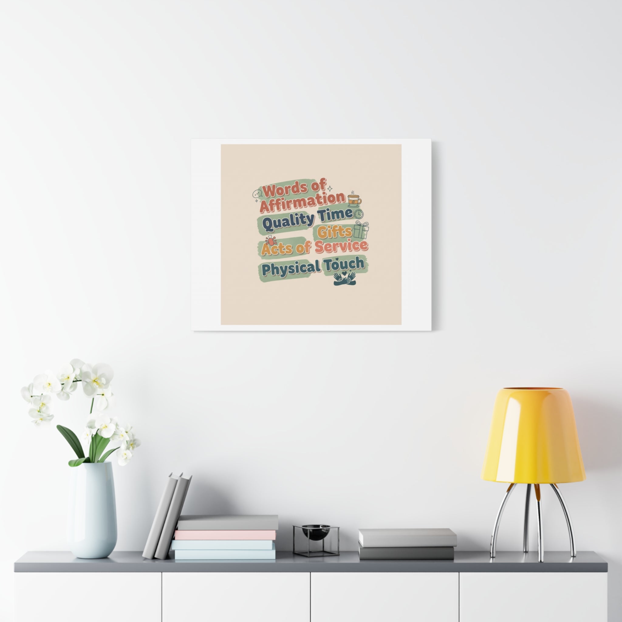 Love Languages List Matte Canvas Wall Art | love language meme, relationship humor