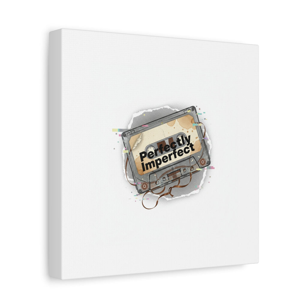 Perfectly Imperfect Cassette, Canvas Print | Analog Error, glitch art static