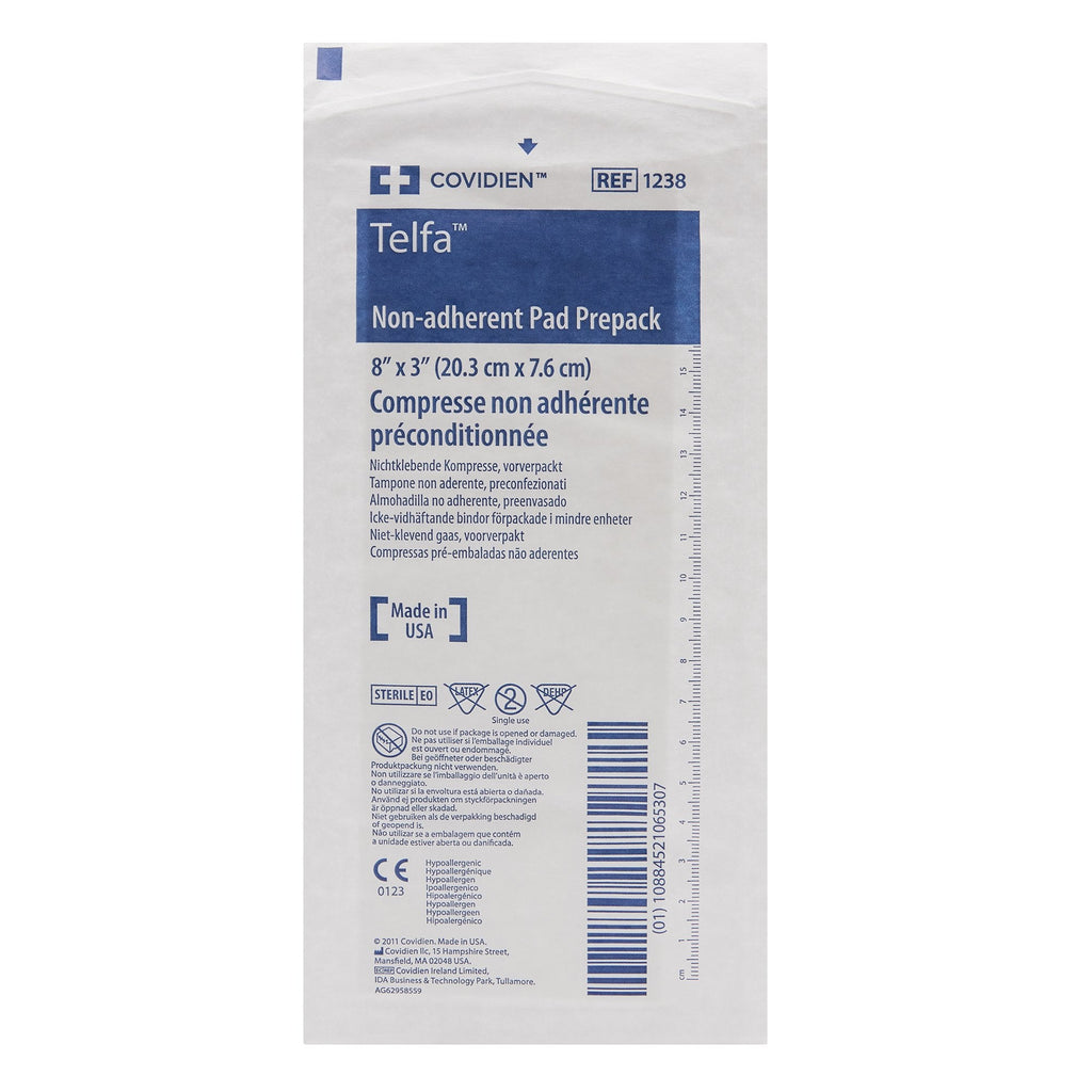 Telfa™ Ouchless Nonadherent Dressing, 3 x 8 Inch 1238-