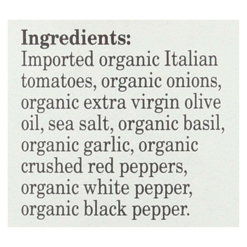 Organico Bello Spicy Marinara Sauce 25 oz – Organic Italian Tomato Pasta Sauce (Case of 6)