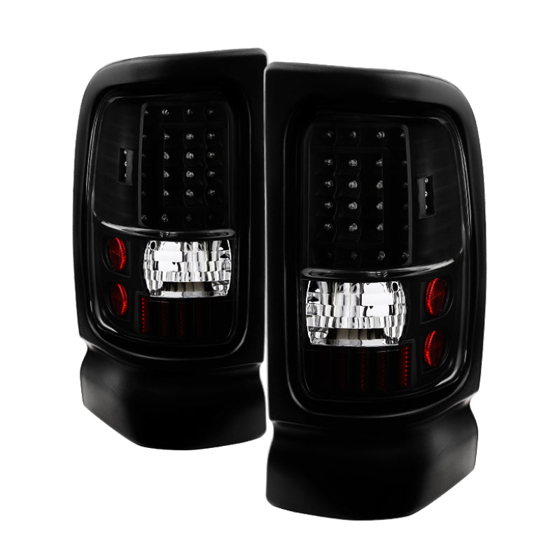 SPYDER Xtune Dodge Ram 1500 94-01 C-Shape LED Tail Lights Black ALT-ON-DRAM94-G2-LED-BK 5081315