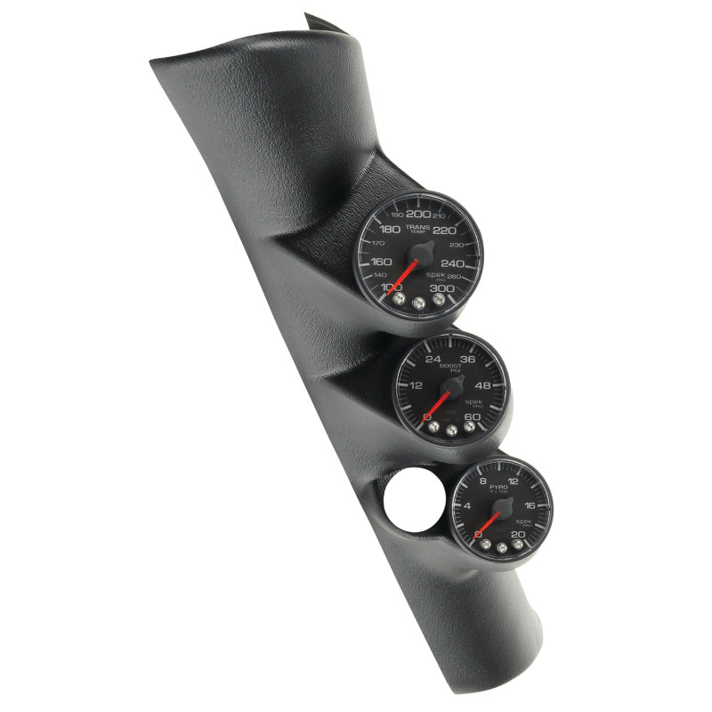 AutoMeter 98-02 Dodge Ram Spek-Pro Pillar Kit 0-60 PSI/0-2000F/100-300F w/ Speaker Hole P73001
