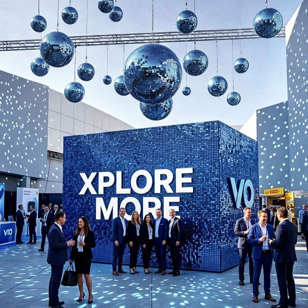 Yescom Blue Mirror Ball for Awards Night Summer Event
