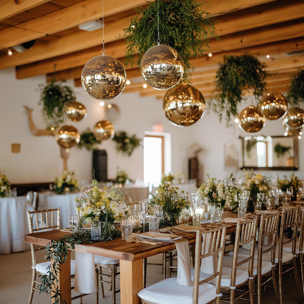 Yescom 24 Inch Mirror Ball for Disco Glam Wedding Annual Gala