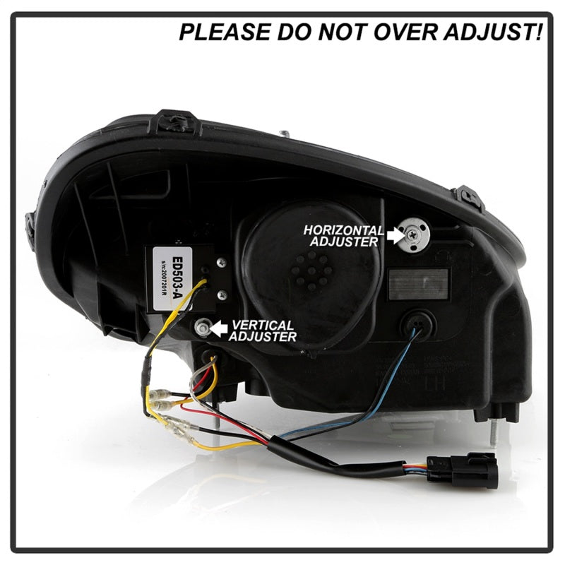 SPYDER Apex Series 05-13 Chevrolet C6 Corvette Hi Powered LED Module Headlights 5087959