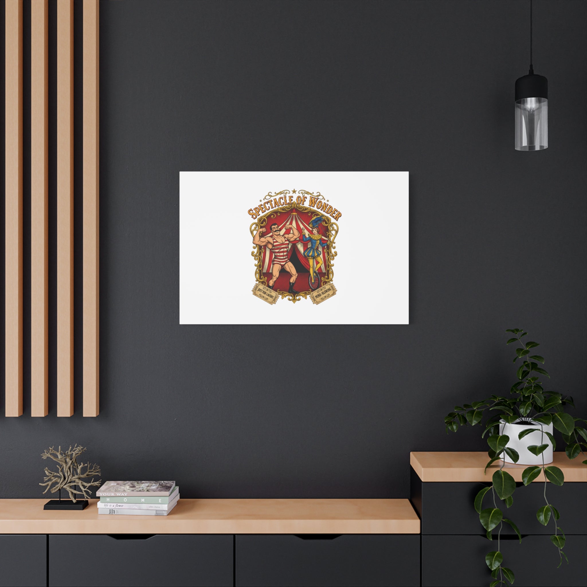 Spectacle of Wonder Circus Art Print, Canvas | Vintage Carnival Design