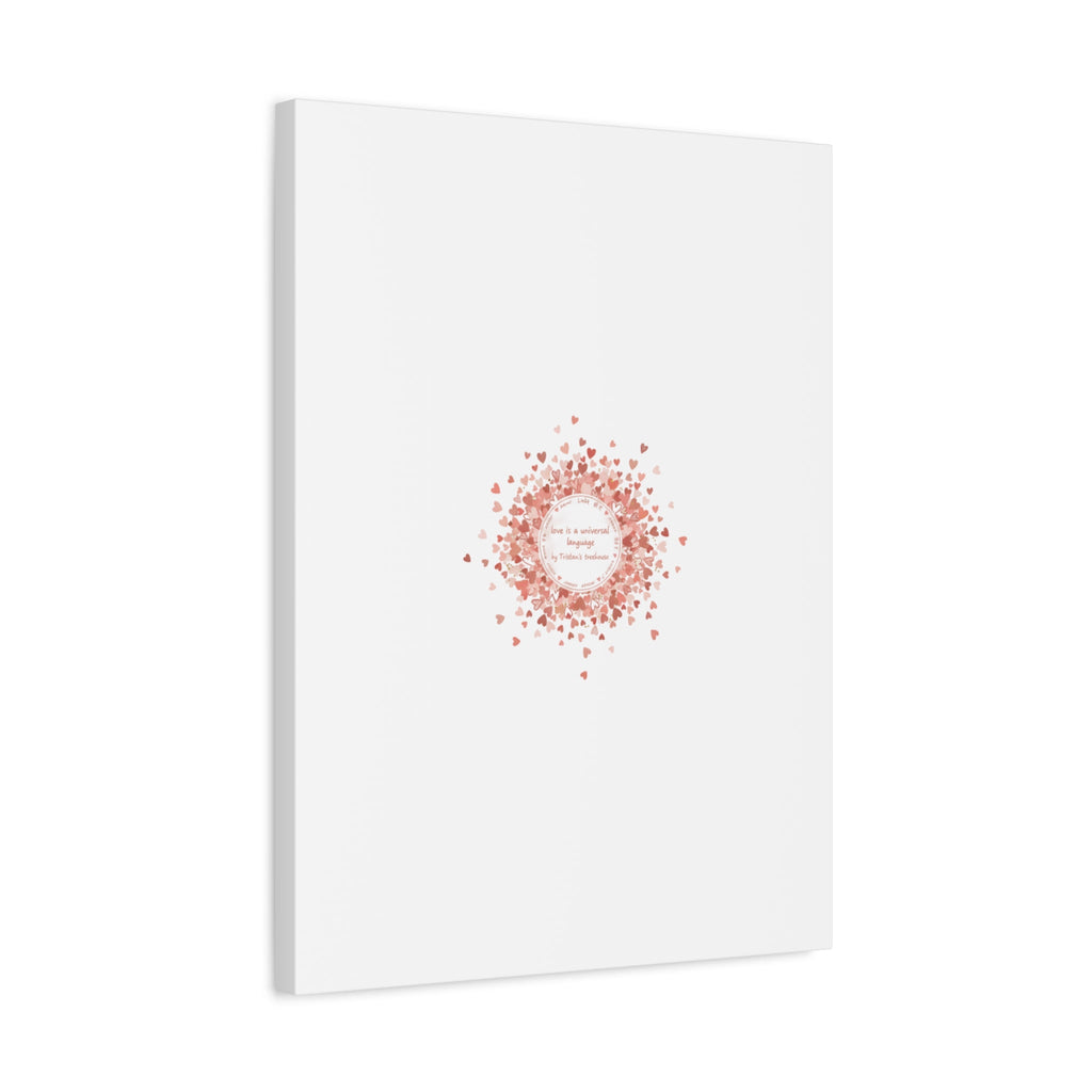 Tiny Heart Confetti Canvas | Matte Stretched Wall Art