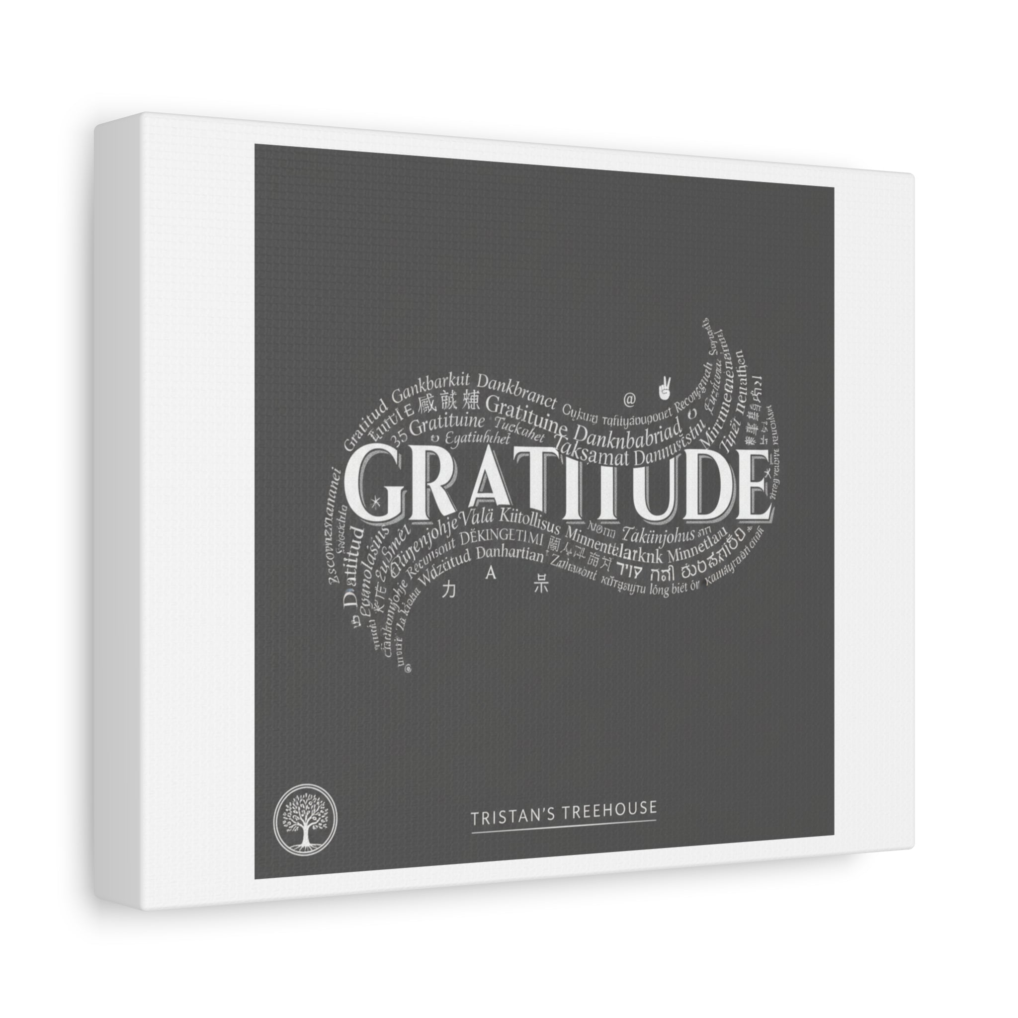 Gratitude Wall Art Matte Canvas | Tiny Treats, sweet uplifting print