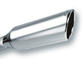 Borla 2.25in Inlet 4in Round Rolled Angle Cut x 12in Long Embossed Exhaust Tip 20245