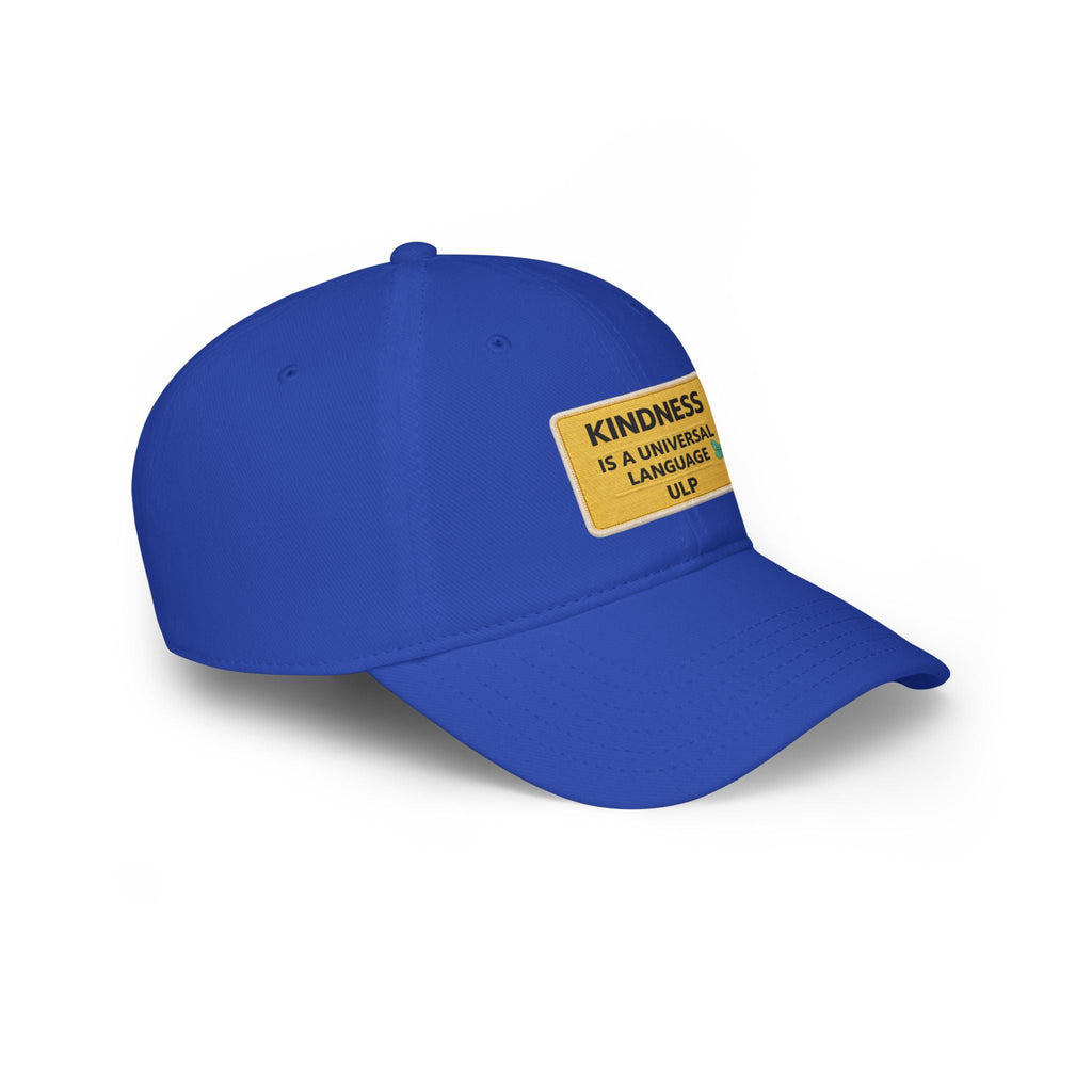 Kindness Is A Universal Language Patch Cap — Red Low Profile Baseball Hat