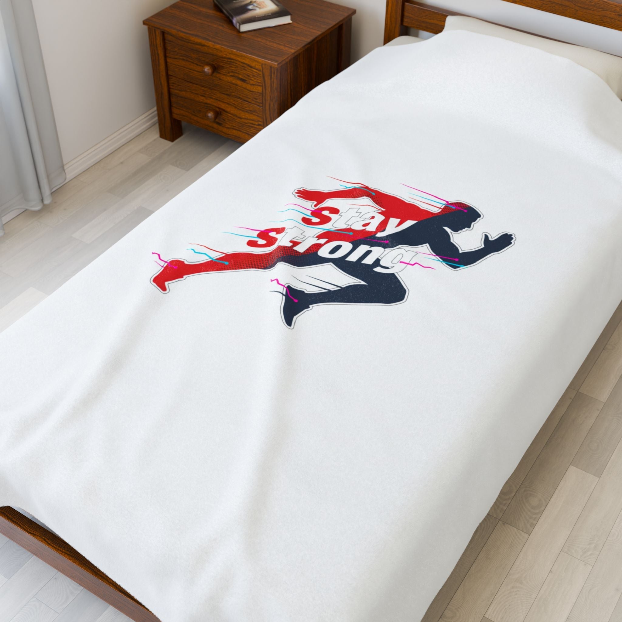Stay Strong Runner Blanket | fitness motivation, gym mantra