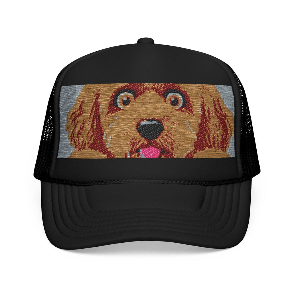 Meme Dog Embroidered Trucker Hat — 'Embrace the Fur'