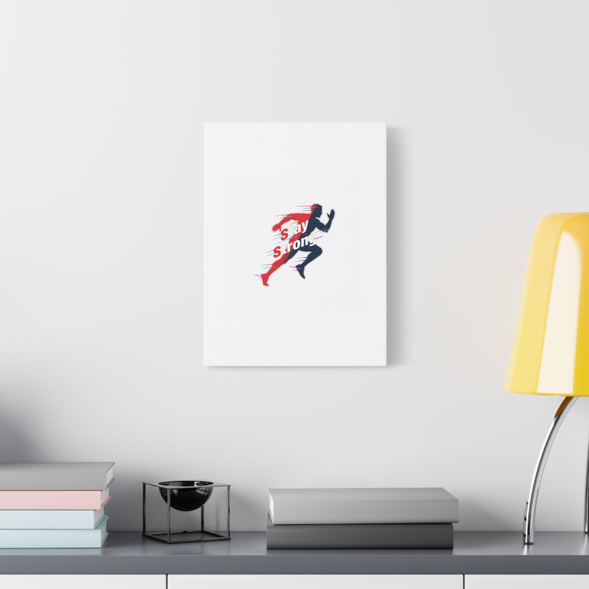 Stay Strong Runner Canvas | Fitness Motivation, Gym Wall Art