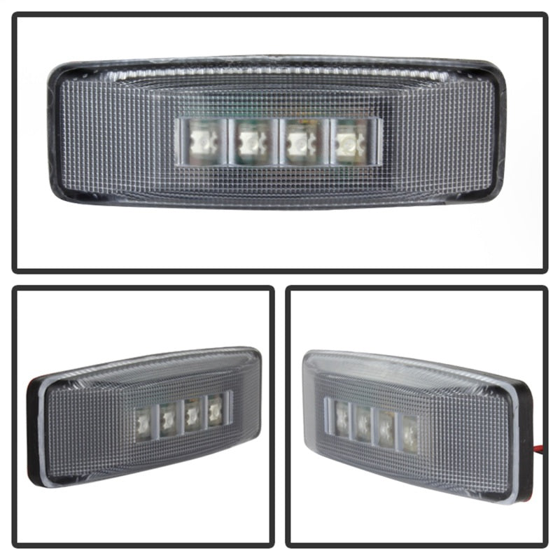 SPYDER Xtune Dodge Ram 94-02 Dually 2 Red LED+2 Amber LED Fender Lights 4pcs Clear ACC-LED-DR94-FE-C 9924699
