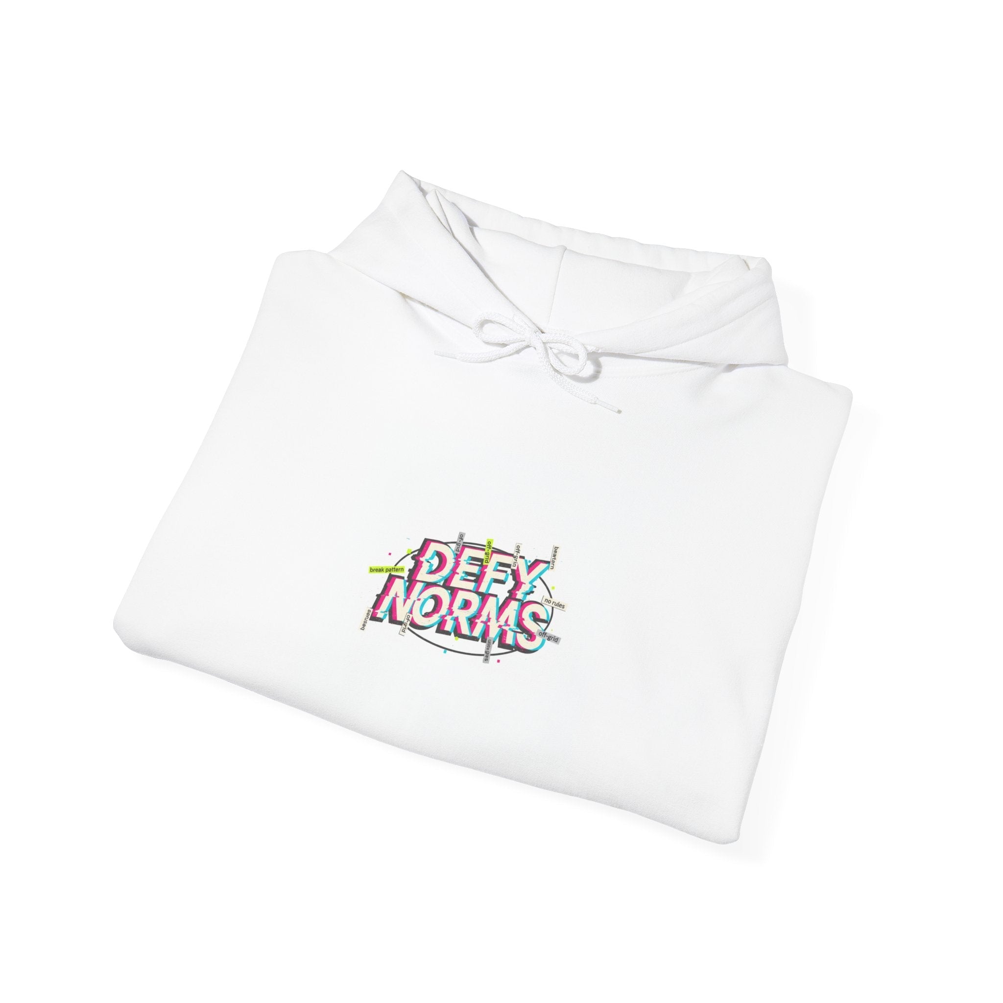 Anti-Norms Glitch Logo Hoodie | anti-aesthetic, chaotic design
