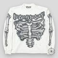Hellstar Airbrushed Bones Longsleeve in White