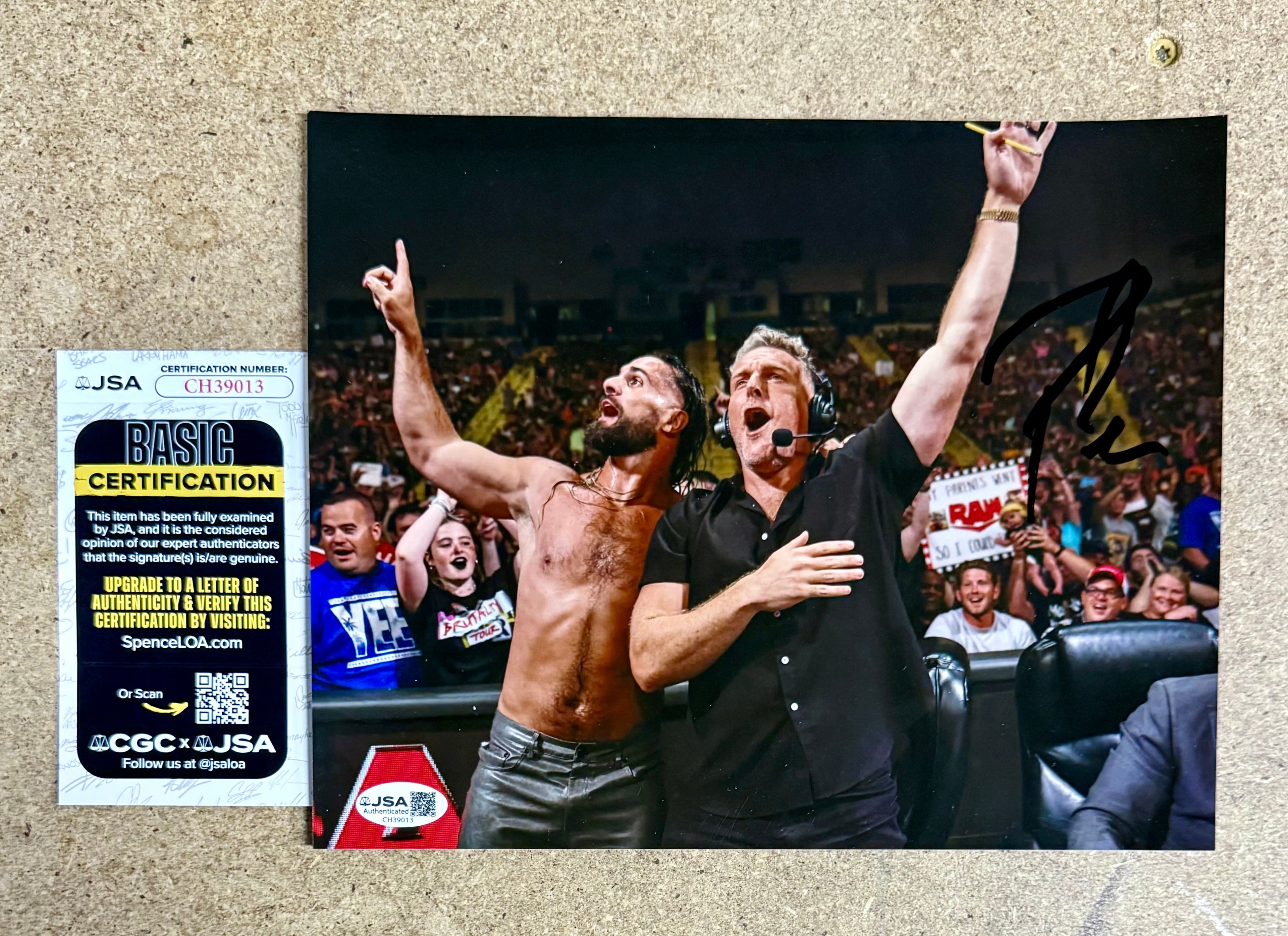 Commentator Pat McAfee Show Signed WWE 8X10 Photo With JSA COA