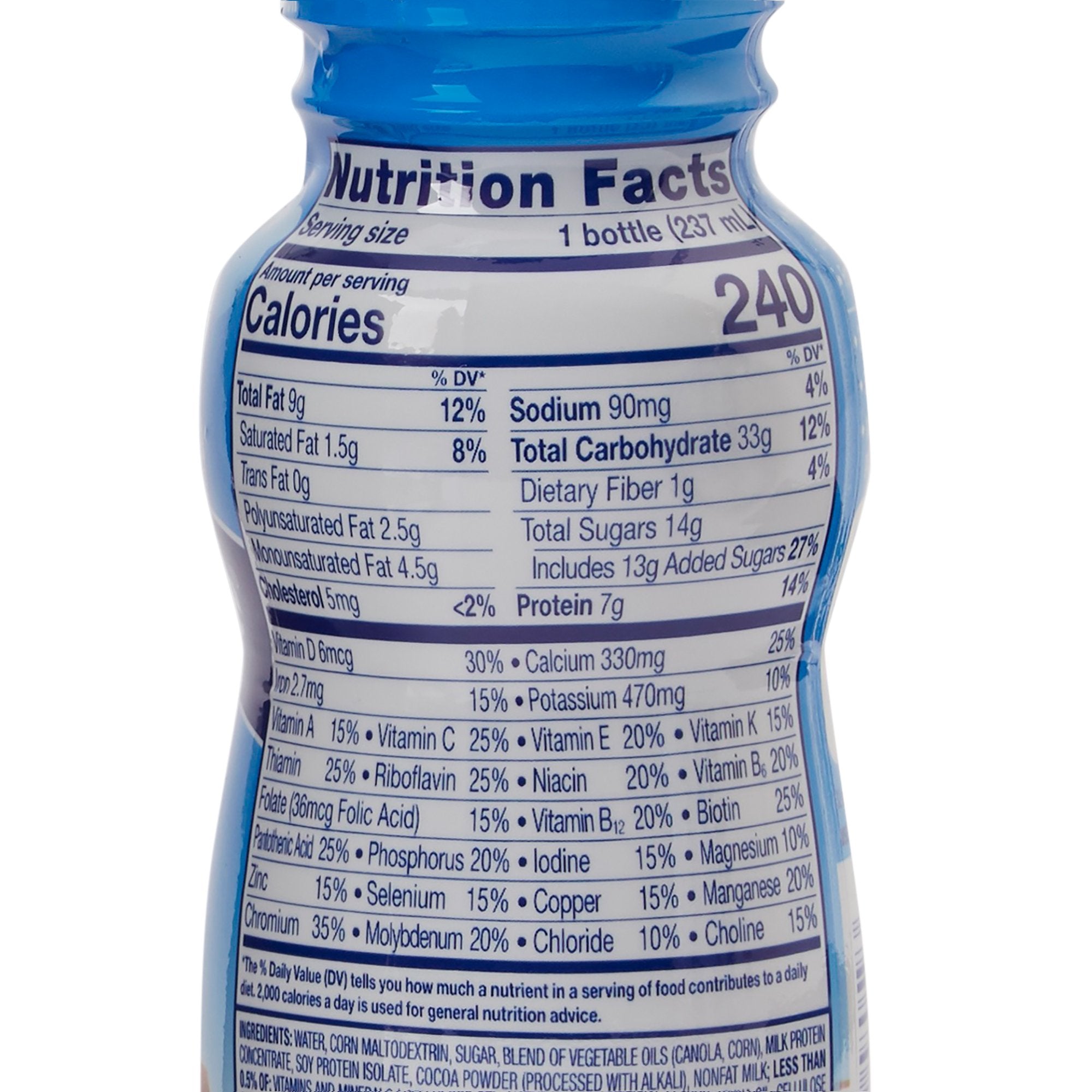 PediaSure® Grow & Gain Chocolate Shake, 8-ounce bottle 58058