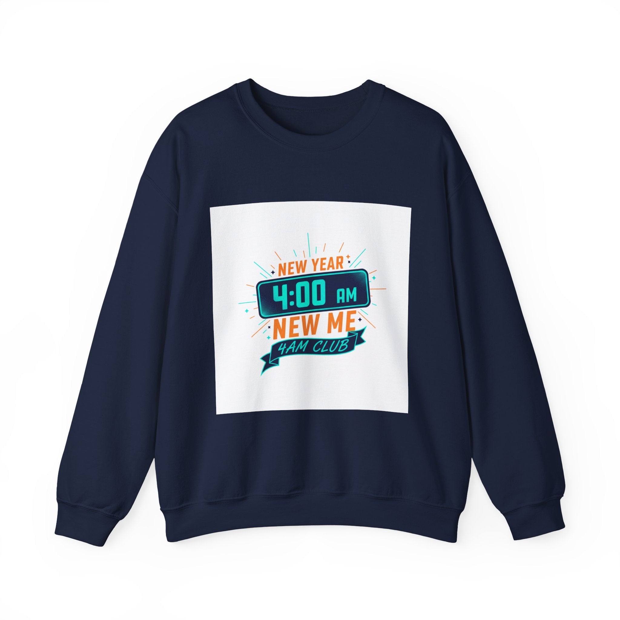 New Year 4:00 AM New Me Crewneck Sweatshirt | Holiday Apparel, Festive Sweater Look