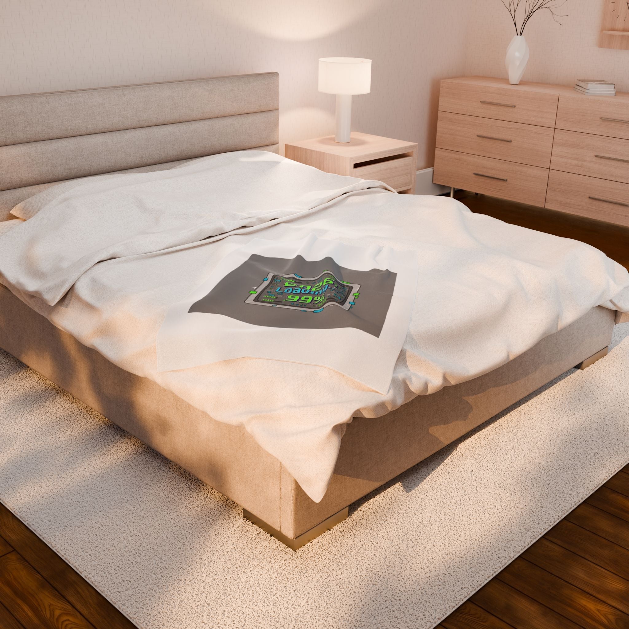 2026 Loading 99% Blanket | NYE countdown, retro system interface