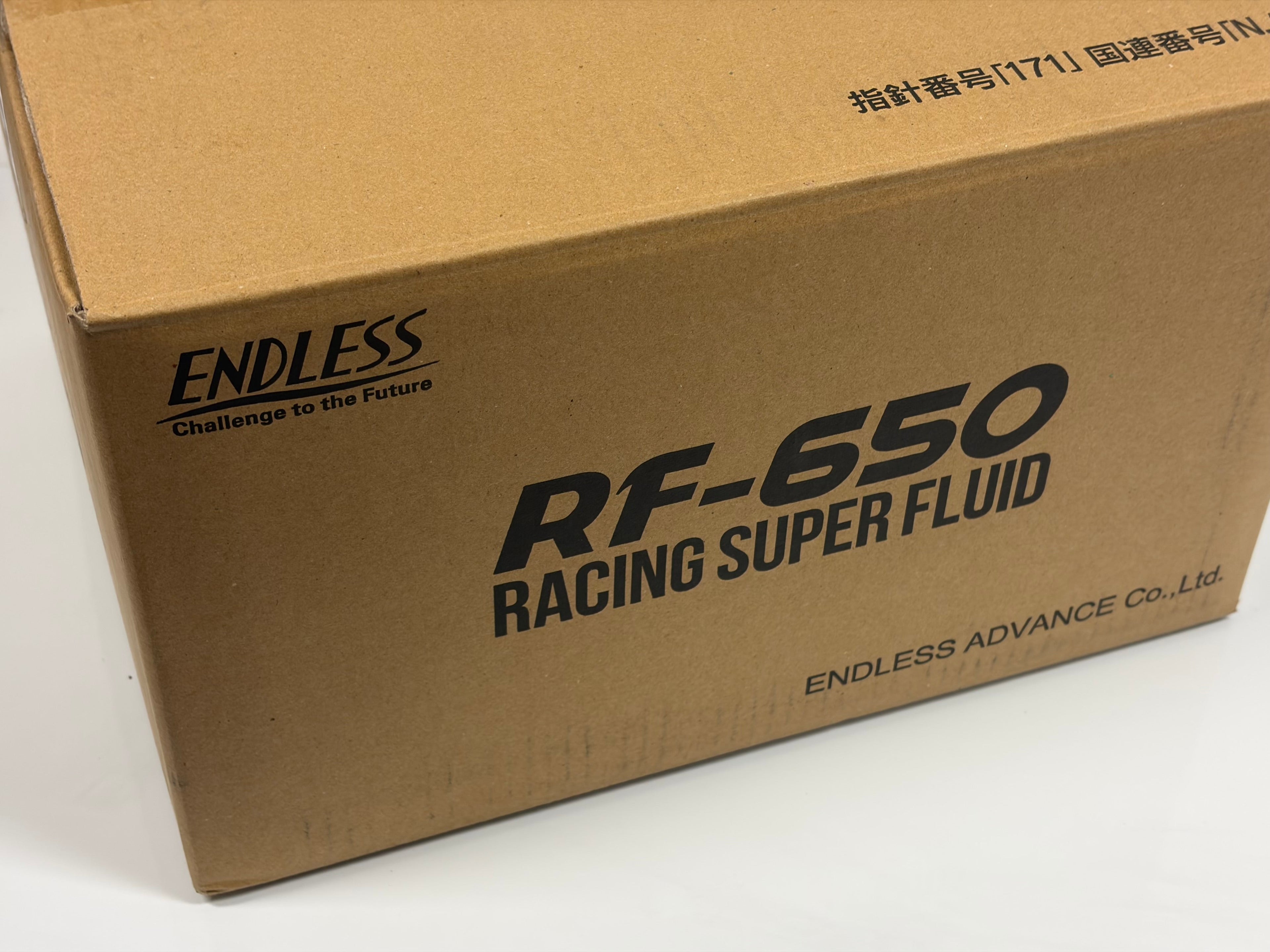 Endless RF‑650 Racing Brake Fluid 500 mL - 613°F Dry Boiling Point, Motorsport Grade RF650