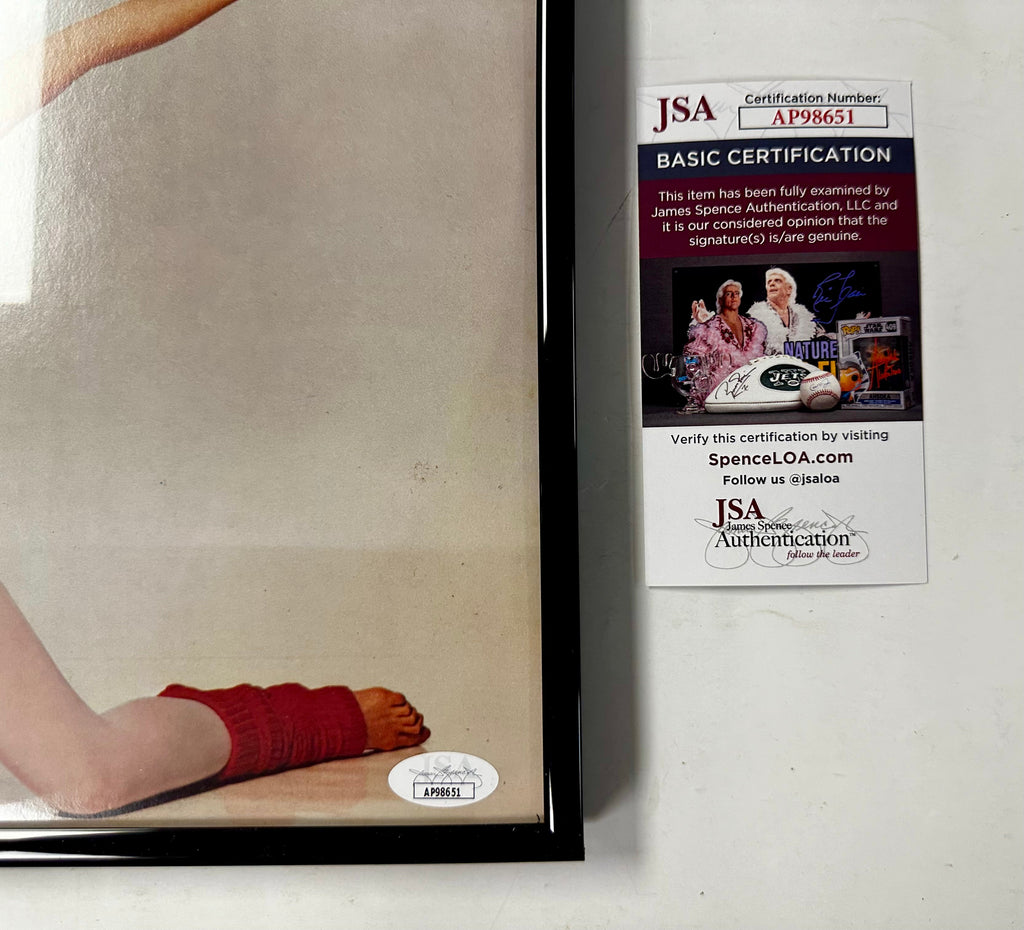 Actress Jane Fonda Autographed Signed & Framed Workout Record With JSA COA
