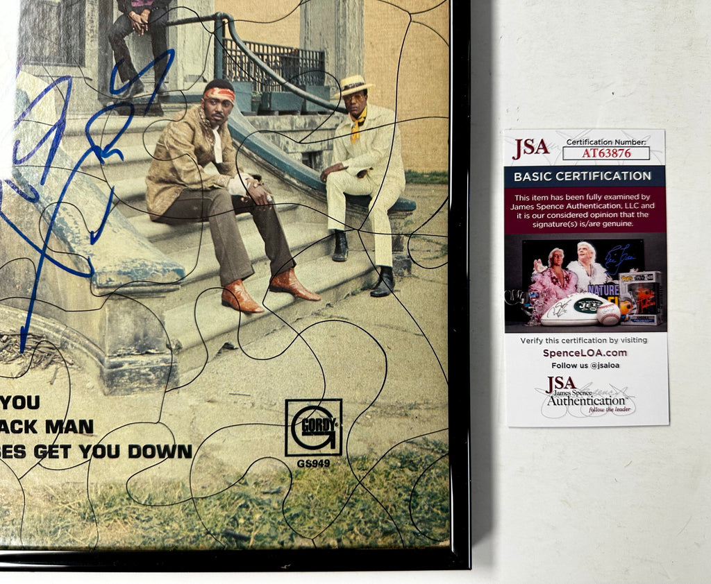 Otis Williams Signed & Framed Temptations: Puzzle People Vinyl With JSA COA