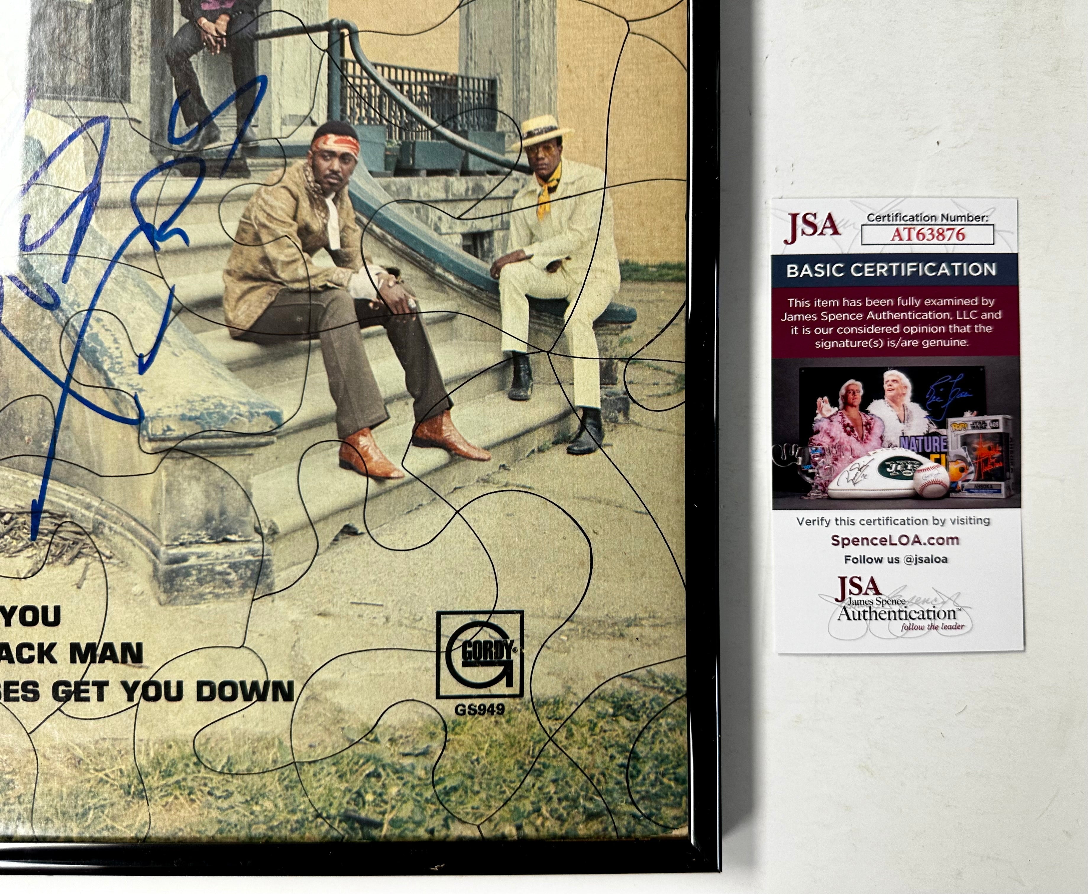 Otis Williams Signed & Framed Temptations: Puzzle People Vinyl With JSA COA