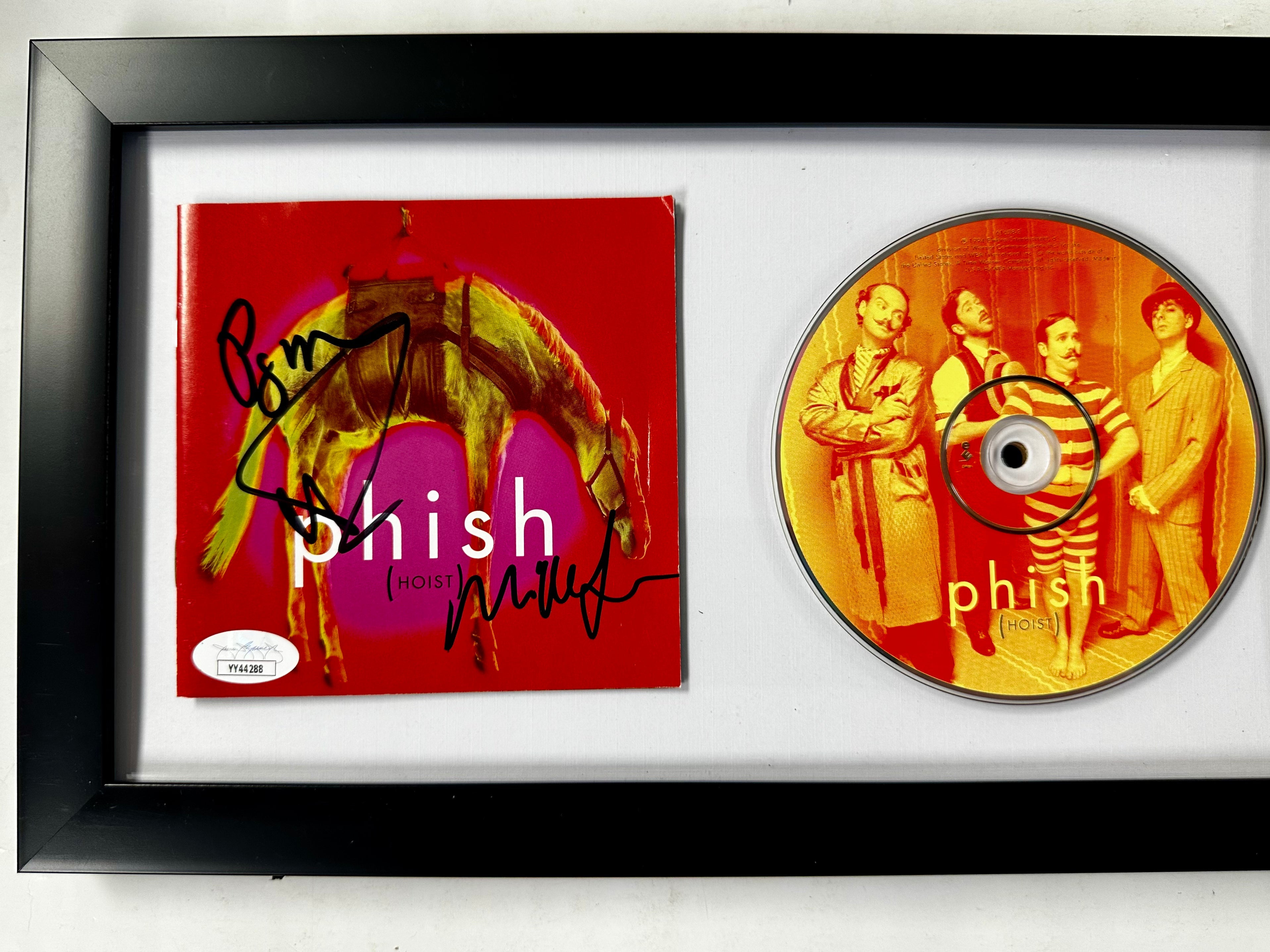 Phish (Trey Anastasio, Page & Mike) Signed Hoist Framed CD Booklet With JSA COA