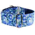 Navy Tie-Dye Elite Velvet Martingale Dog Collar
