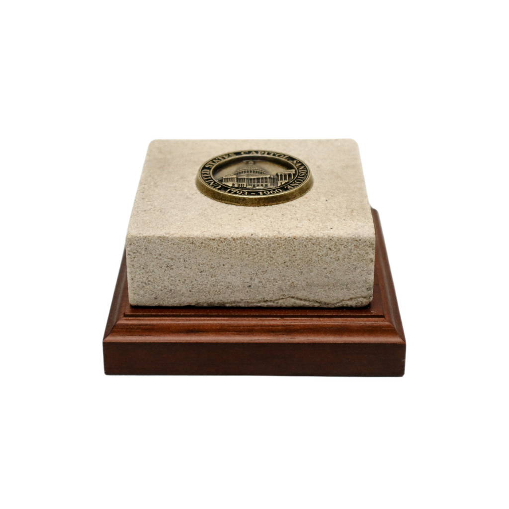 Sandstone Paperweight With Base