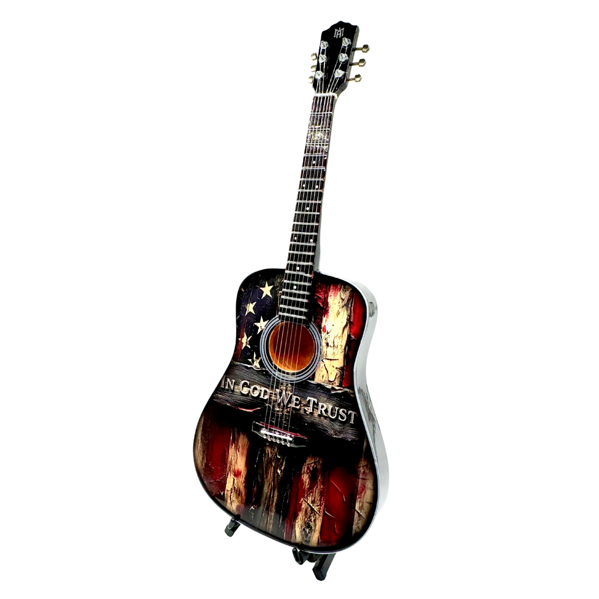 In God We Trust Miniature Guitar