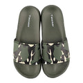 Youth Camo Soccer Slide Sandals - Green Khaki