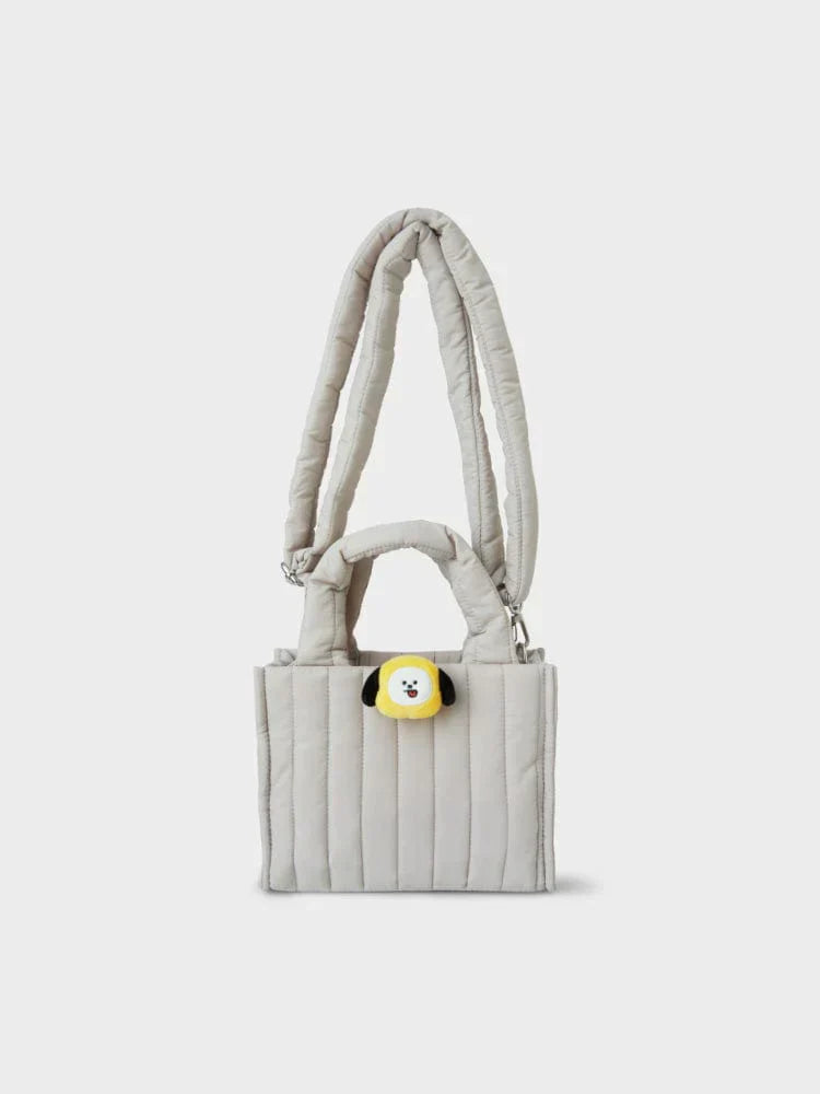 BT21 Face Doll Badge 2 Way Quilt Bag