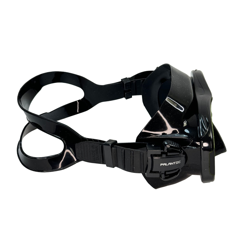 Palantic M36 Solid Black/Black Silicone RX Farsighted Full Lenses Dive/Snorkeling Mask