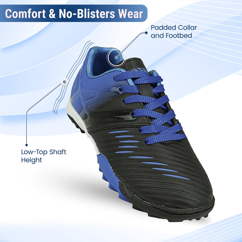 Liga Kids Turf Soccer Shoes – Blue/Black