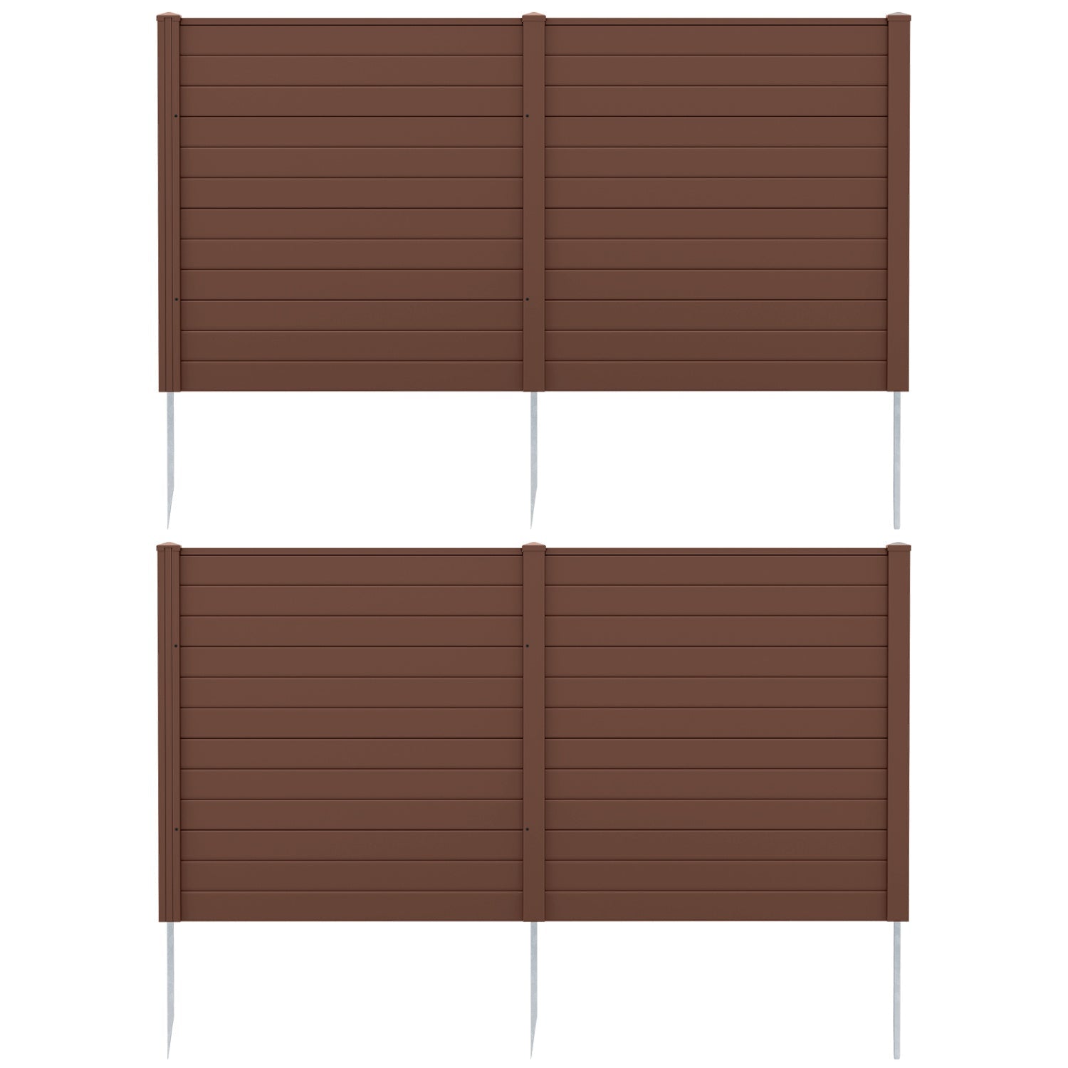 Outdoor Privacy Screen Panels 48x48 Inch 2-Panel Set